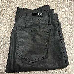 Kut from the Kloth  Reese Coated Mid Rise Ankle Straight